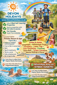 Devon Holidays Kids Activities Poster